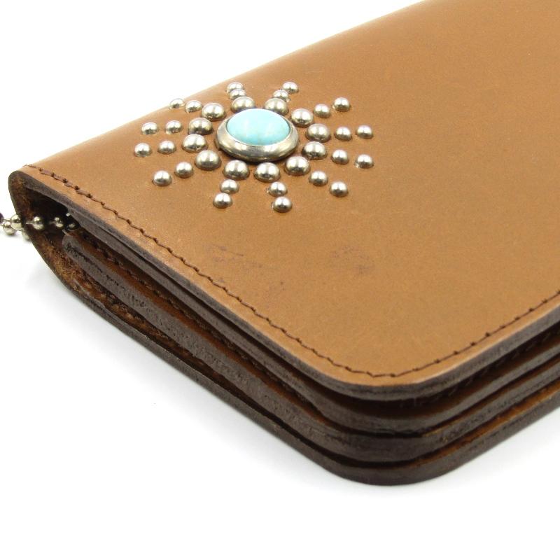 HTCスターバースト スタッズ ウォレットラウンド ファスナー