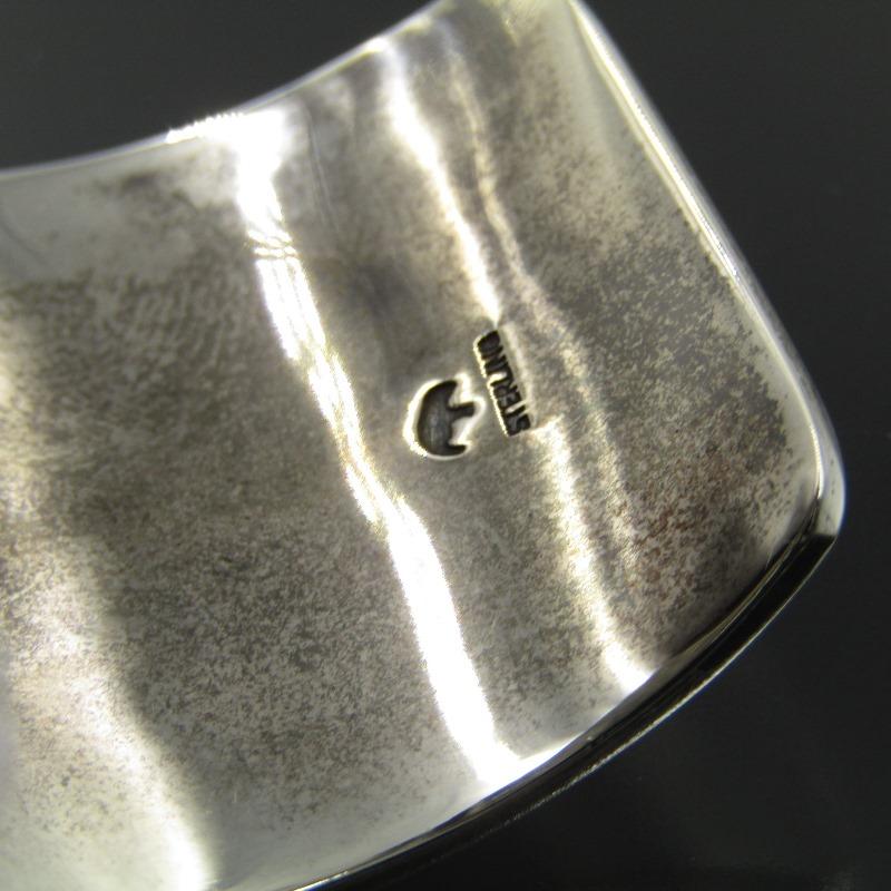Vintage Lawrence Saufkie Hopi Silver Buckle With Bear and - バックル