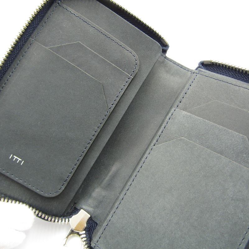 未使用 ITTI イッチ 二つ折り財布 CRISTY SMART MID WLT.5 AI CROCO 