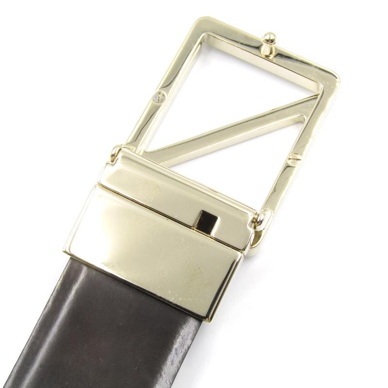 未使用 Ermenegildo Zegna エルメネジルドゼニア ベルト Zバックル  