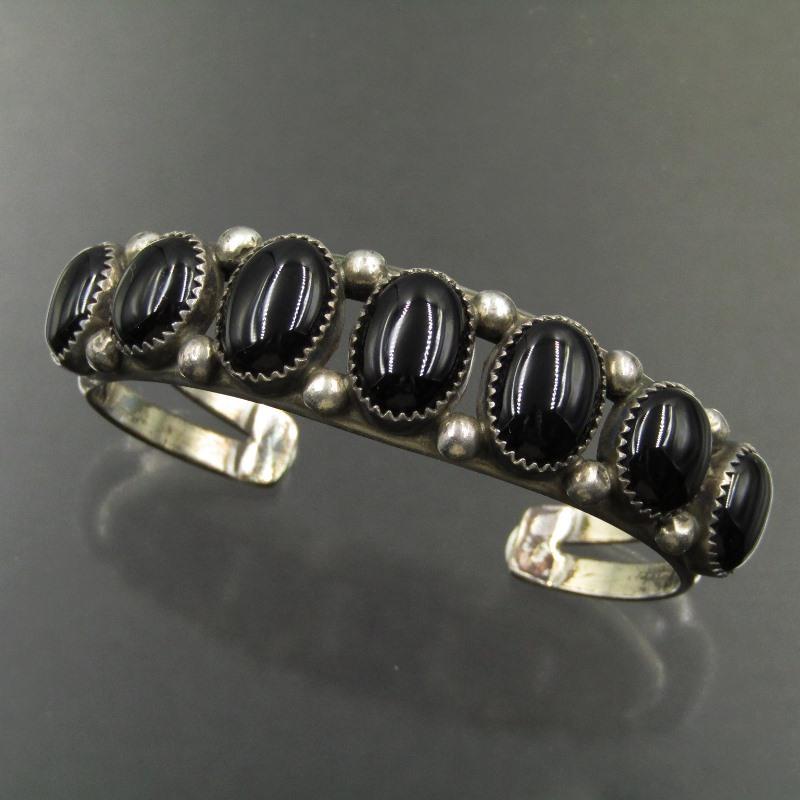 NAVAJO オニキス バングル ナバホ オニキス付 ウォッチバングルSサイズ