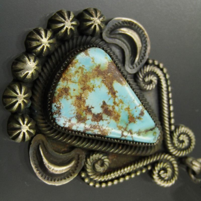 Leon Martinez ナバホ族 ペンダント ターコイズ レオンマルチネス