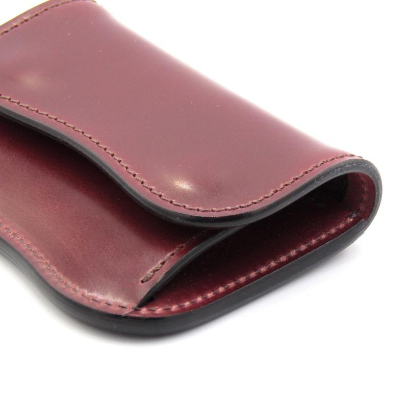 美品 LAST CROPS ラストクロップス 小銭入れ LC TONGUE タング シェルコードバン ロカド ライトバーガンディ 80006534 美品 LAST CROPS ラストクロップス 小銭入れ LC TONGUE タング シェルコードバン ロカド ライトバーガンディ 80006534