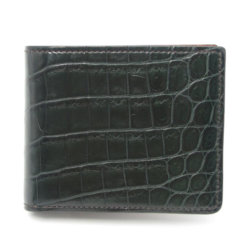 ★入手困難・極美品★WILD SWANS 2つ折り財布 HENRY クロコダイル ☆入手困難・極美品☆WILD SWANS 2つ折り財布 HENRY クロコダイル