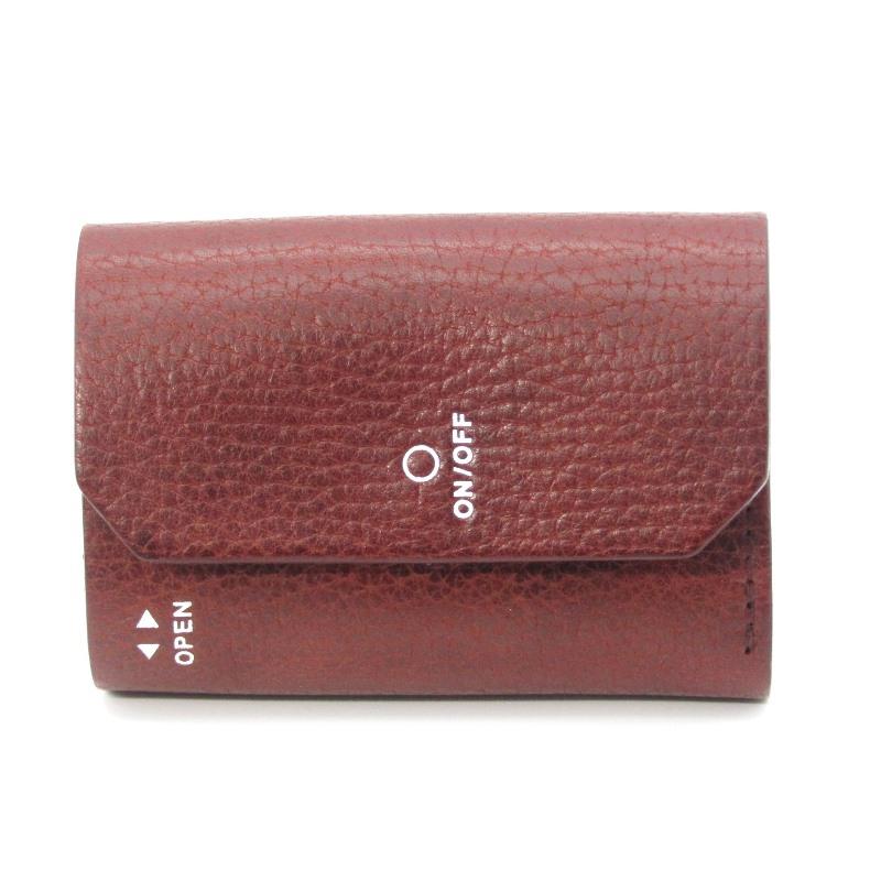 美品　macromauro WALLET 三つ折り財布 コンパクト 未使用 macromauro マクロマウロ 三つ折り財布 WORDING WALLET