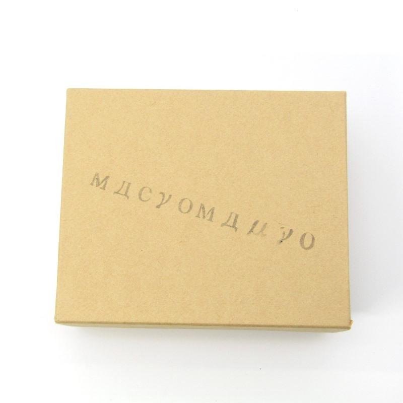 美品　macromauro WALLET 三つ折り財布 コンパクト 未使用 macromauro マクロマウロ 三つ折り財布 WORDING WALLET