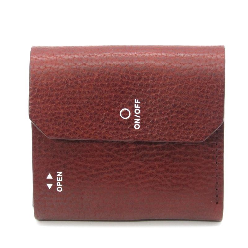 美品　macromauro WALLET 三つ折り財布 コンパクト 未使用 macromauro マクロマウロ 三つ折り財布 WORDING WALLET