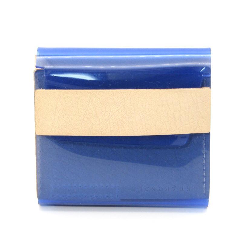未使用 macromauro マクロマウロ 三つ折り財布 PVL WALLET COLOR PVL 