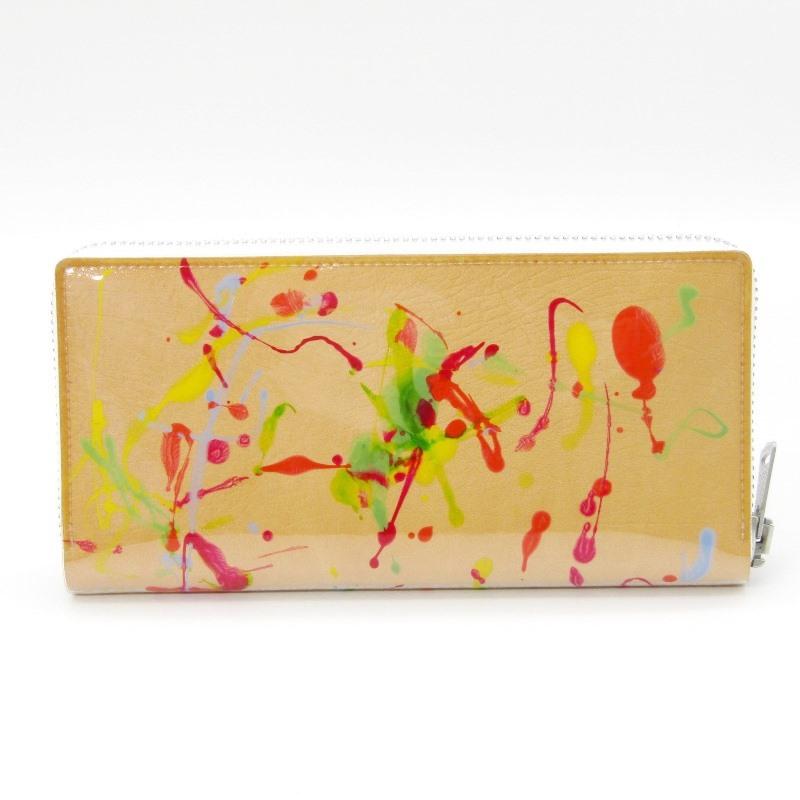 未使用 macromauro マクロマウロ 長財布 PAINT WALLET JUMBO ペイント 