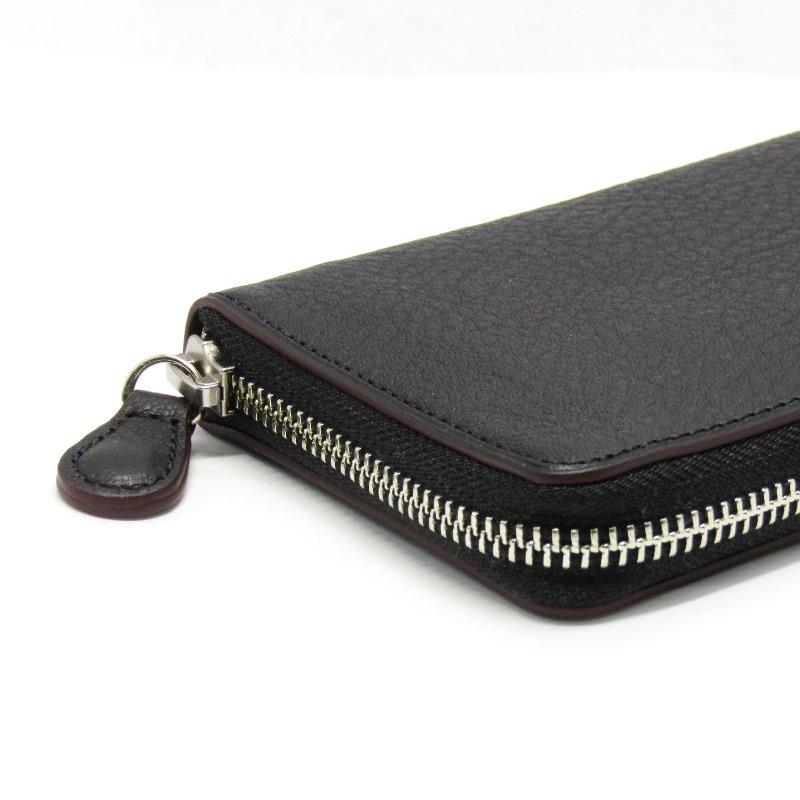 GANZO LIZARD 6 ラウンドファスナー 長財布 ブラック｜美品 GANZO