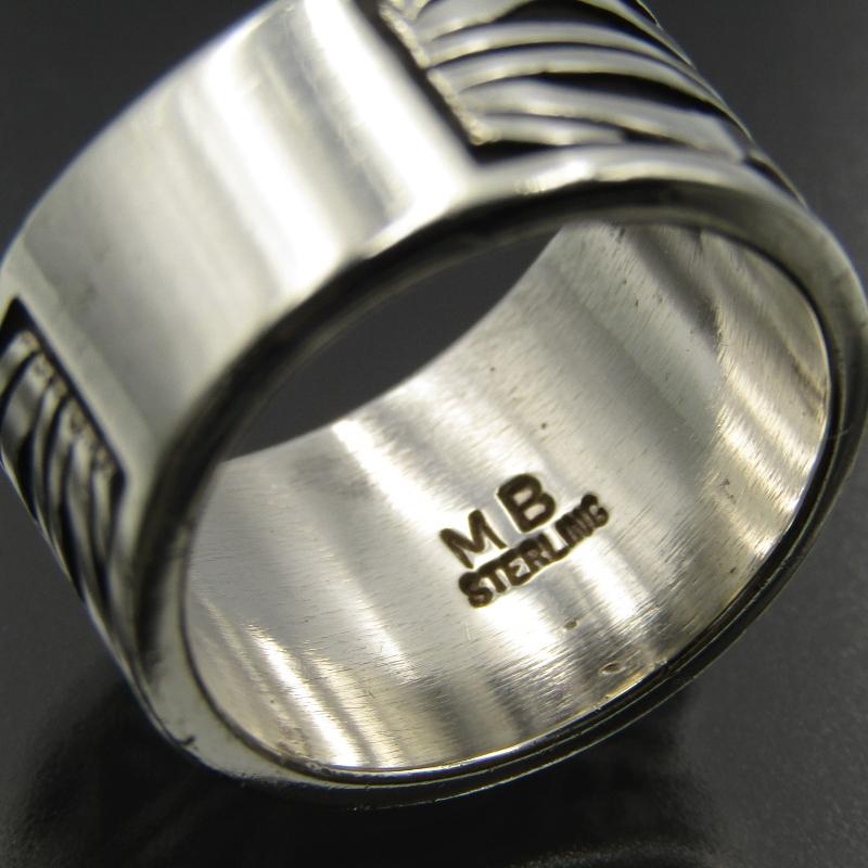 Marco Begaye ナバホ族 リング ターコイズ マルコビゲイ オーバーレイ