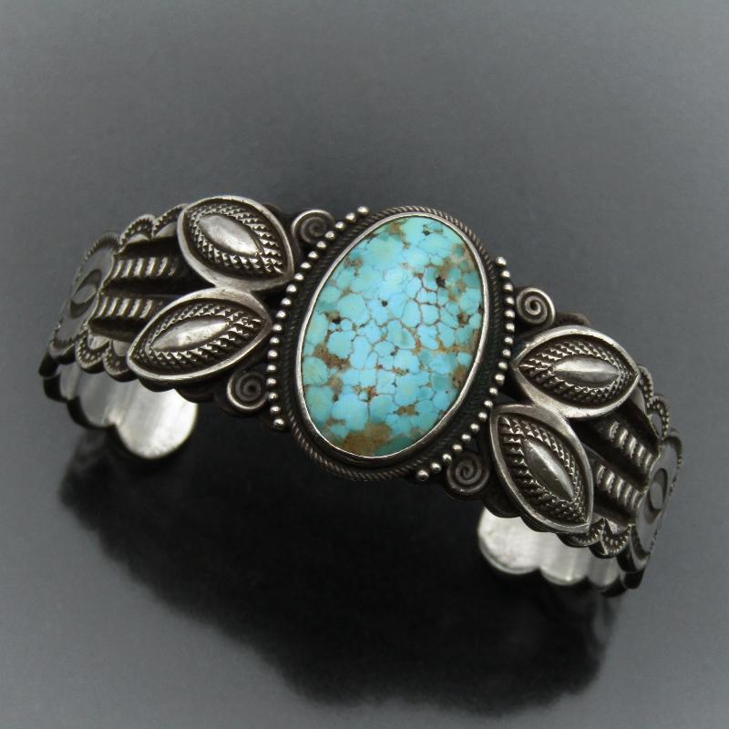 Perry Shorty ナバホ族 バングル ターコイズ スターリングシルバー