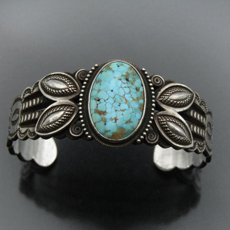 Perry Shorty ナバホ族 バングル ターコイズ スターリングシルバー