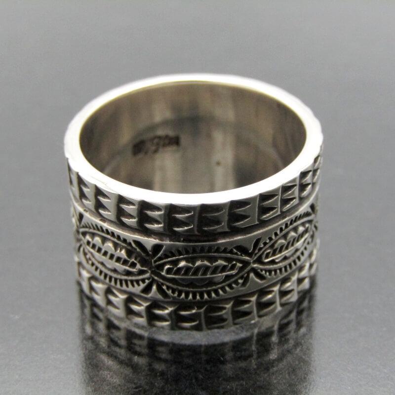 Wilson Jim ナバホ族 リング スタンプワーク ウィルソンジム