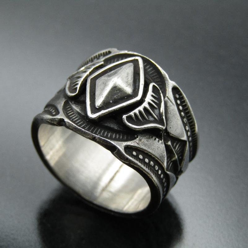 Gary Reeves ナバホ族 リング スタンプワーク ゲーリーリーブス