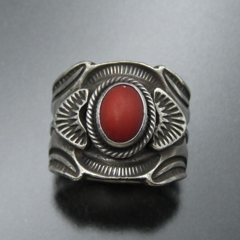 Gary Reeves ナバホ族 リング コーラル ゲーリーリーブス ゲイリー