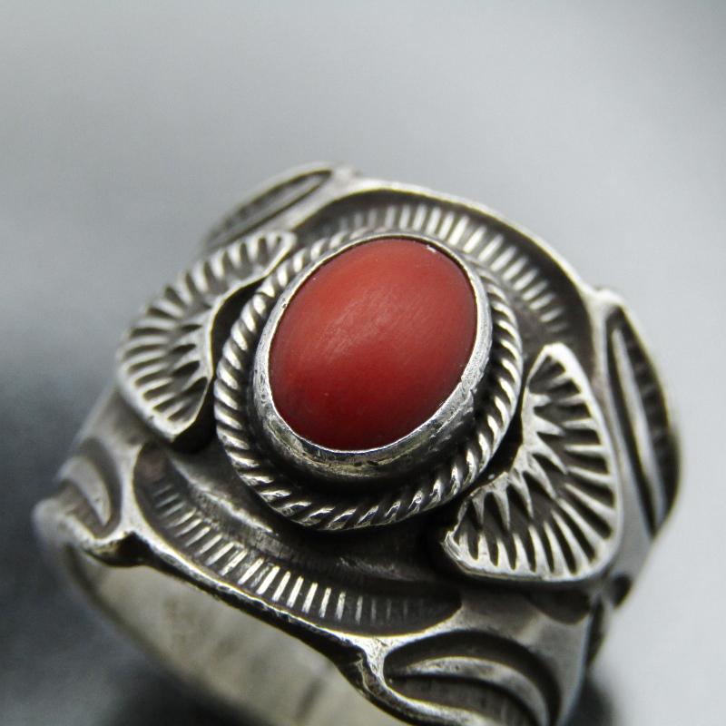 NAVAJO ナバホ GARY REEVES スタンプワークリング Gary Reeves ナバホ族 リング スタンプワーク ゲーリーリーブス