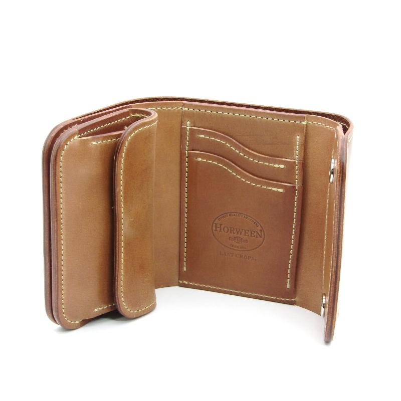 未使用 LAST CROPS ラストクロップス 三つ折り財布 シェルコードバン