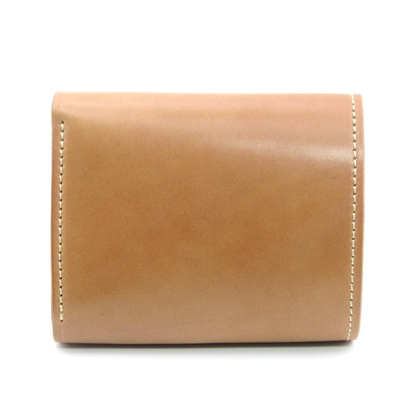 未使用 LAST CROPS ラストクロップス 三つ折り財布 シェルコードバン
