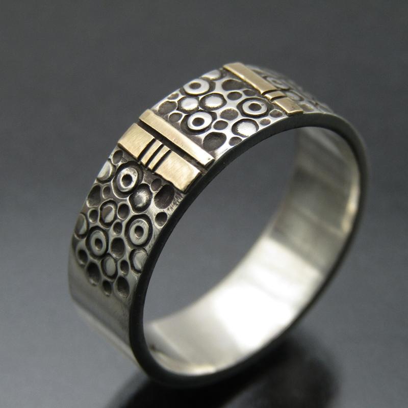 美品 Norbert Peshlakai ナバホ族 リング 14K スタンプワーク