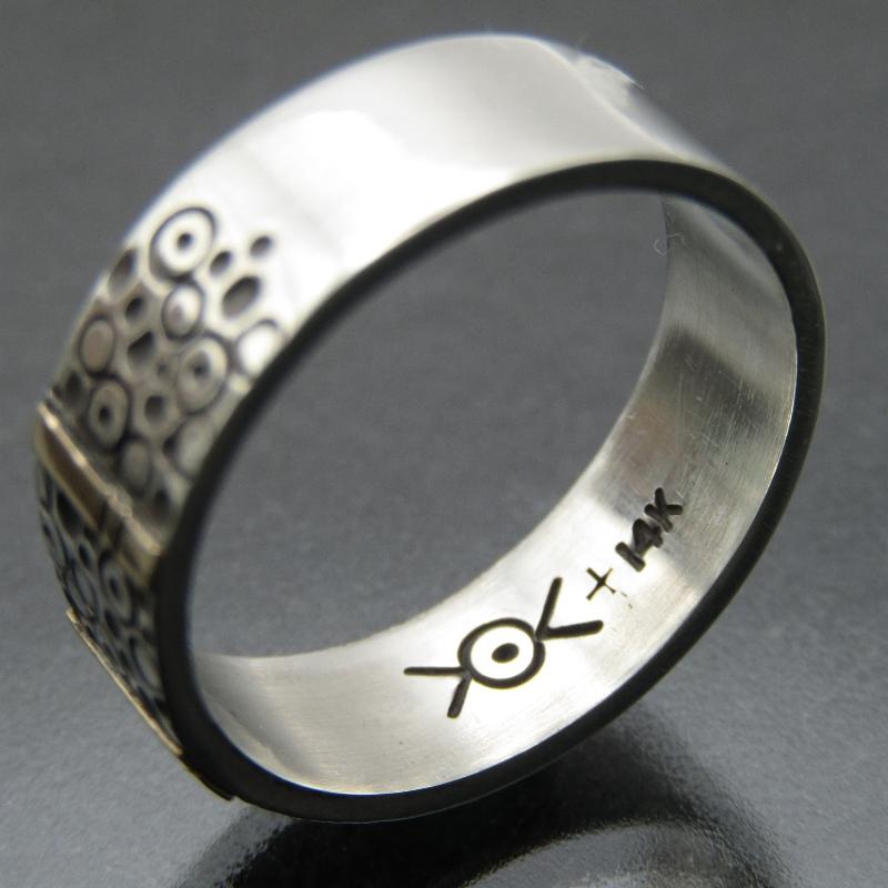 美品 Norbert Peshlakai ナバホ族 リング 14K スタンプワーク