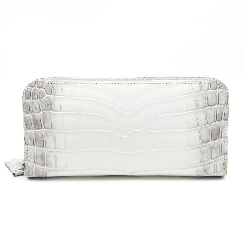 新進工房 ヘイローン社 ヒマラヤクロコ 長財布 美品 SENNYU 新進工房 長財布 ヒマラヤクロコ クロコダイル バタール