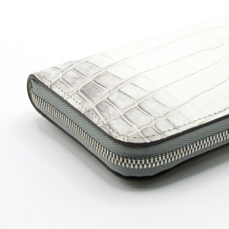 新進工房 バタール ヒマラヤクロコ　長財布　ヘンローン社 美品 SENNYU 新進工房 長財布 ヒマラヤクロコ クロコダイル バタール