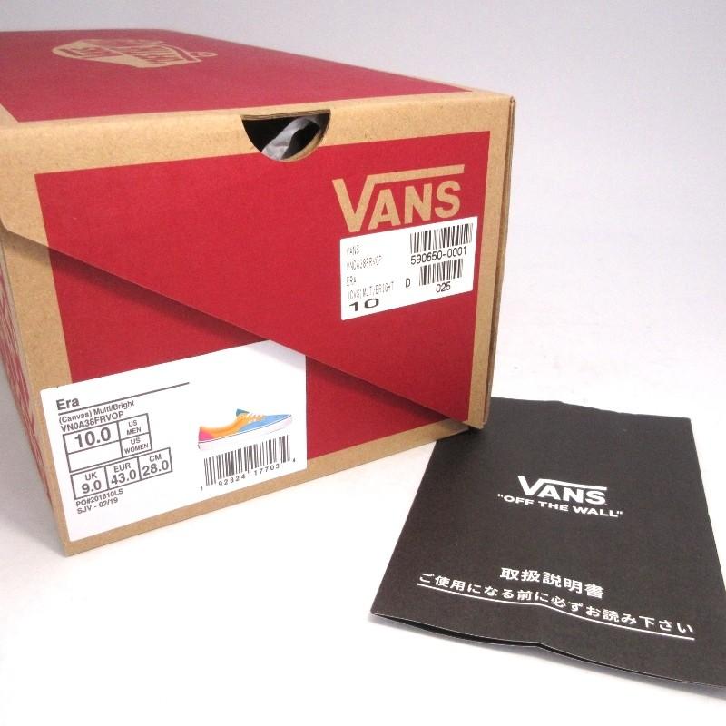 未使用 VANS ヴァンズ ERA VN0A38FRVOP エラ バンズ ローカットスニーカー スケボー マルチカラー 28cm  箱付スニーカー  中古 90000091｜classic｜09