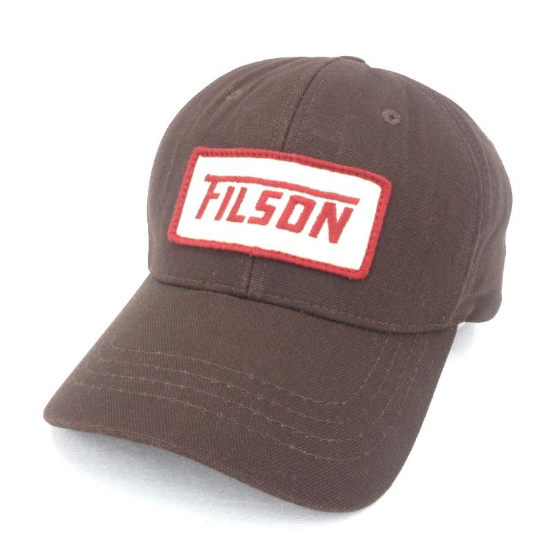 FILSON フィルソン キャップ 6パネル ロゴ ワッペン ブラウン 茶 帽子 