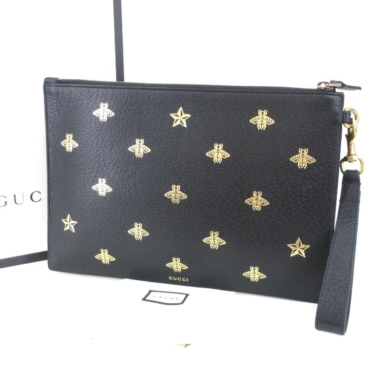 美品 GUCCI グッチ クラッチバッグ ビースター 19SS ポーチ イタリア製 