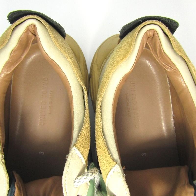 【新品未使用／完売品／定価33,000円／タグ付き】ユナイテッドトウキョウ コンビレザーダッドスニーカー（スニーカー）｜UNITED TOKYO