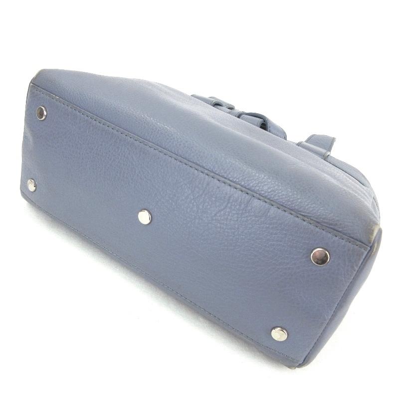【美品】 土屋鞄 ツチヤカバン クラルテ ハンドバッグ ブルー レザー 土屋鞄 土屋鞄製作所 ツチヤカバン コインケース クラルテ