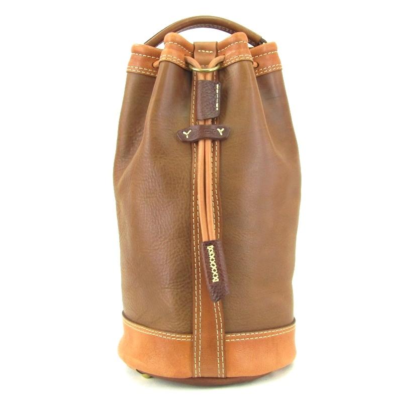 HERZ ヘルツ ブラウン バッグ HERZ 良品 ヘルツ ショルダーバッグ ボンサック W-1 日本製
