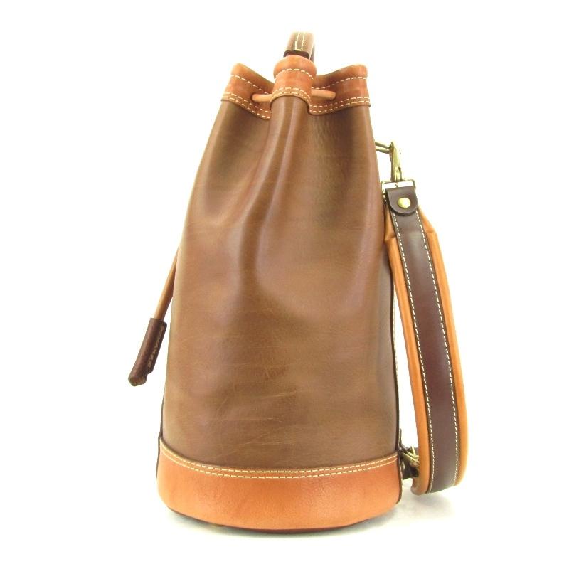 HERZ ヘルツ ブラウン バッグ 中古・古着通販】Herz (ヘルツ) ダレスバッグ ブラウン