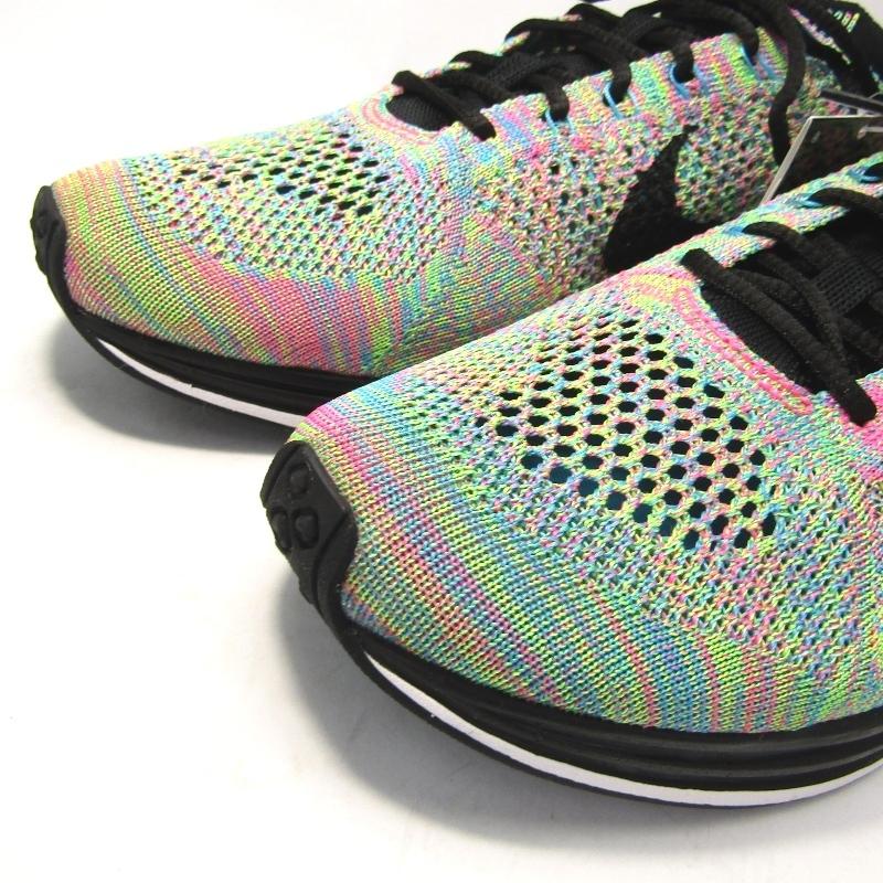 未使用 NIKE  ナイキ FLYKNIT RACER 526628-304 ランニング GREEN STRIKE/BLACK-BLUE LAGOON 28.5cm 箱付スニーカー 中古 90001649｜classic｜08