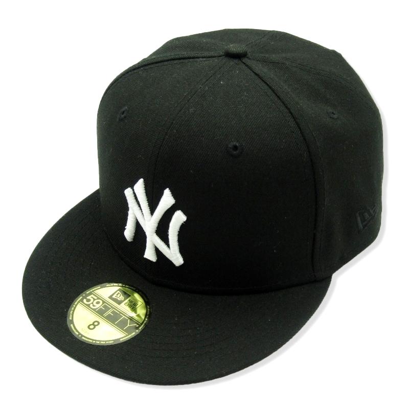 美品 NEW ERA ニューエラ ベースボールキャップ 59FIFTY THE COOKIES & CREAM COLLECTION SIDE PATCH HAT CLUB YANKEES 黒