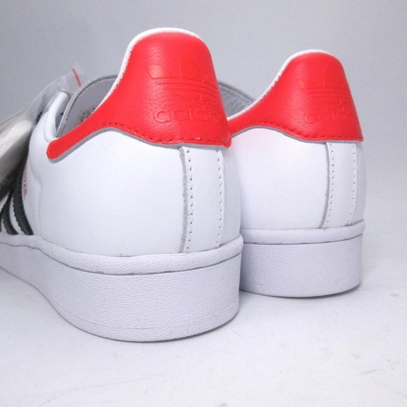 未使用 RUN DMC × ADIDAS アディダス 26cm SUPERSTAR 50 FX7616 スーパースター 50周年 WHITE/CORE BLACK/RED 箱付 90004118｜classic｜07