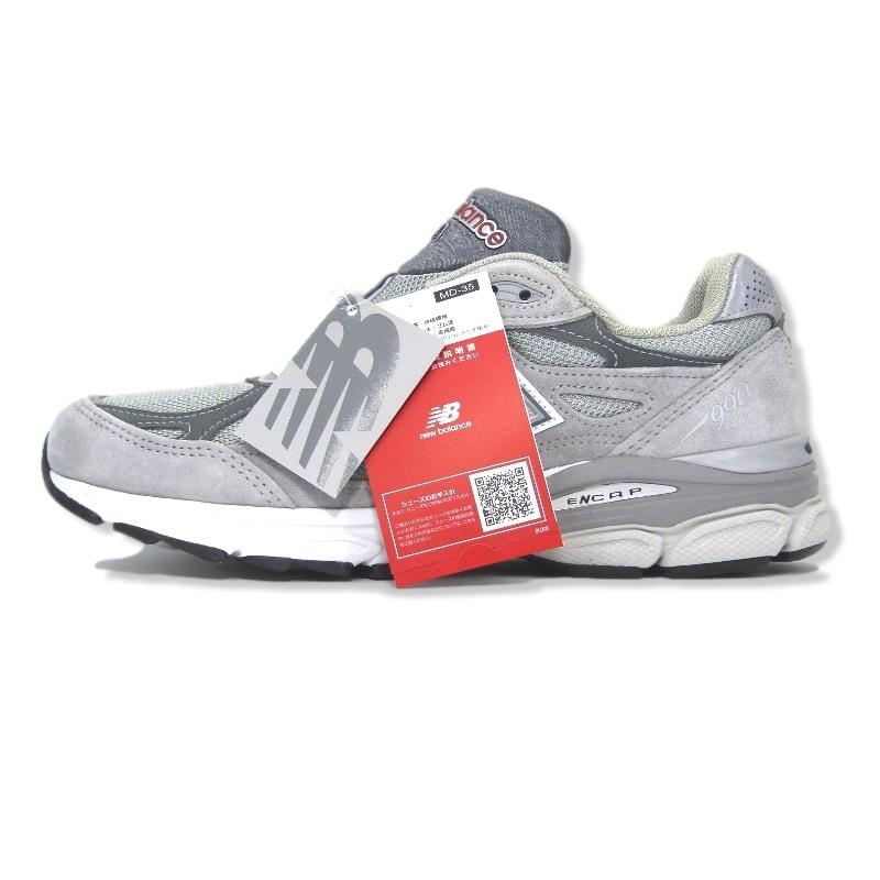 靴 M990 GY3 26cm New Balance 990 V3 Gray Running Shoes Men's Made IN USA