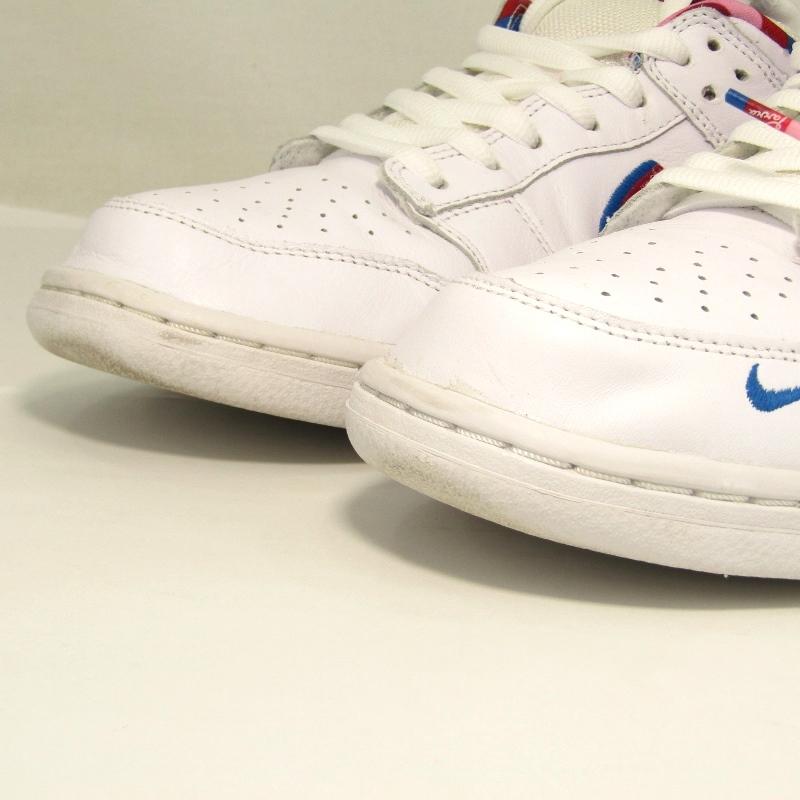 美品 PARRA × NIKE ナイキ 28cm SB DUNK LOW OG QS CN4504-100 パラ ダンク ロー 19年製 WHITE/PINK RISE-GYM RED  90005431｜classic｜07