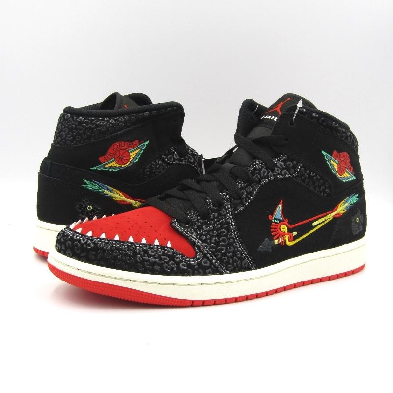 未使用 NIKE ナイキ 27.5cm AIR JORDAN 1 MID SE SIEMPRE FAMILIA DN4904-001 エアジョーダン BALCK/CHILE RED  90005472｜classic｜02