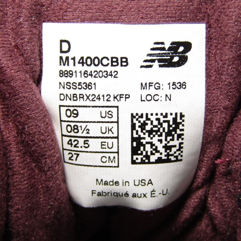 New Balance 未使用 new balance ニューバランス US9 27cm M1400CBB 