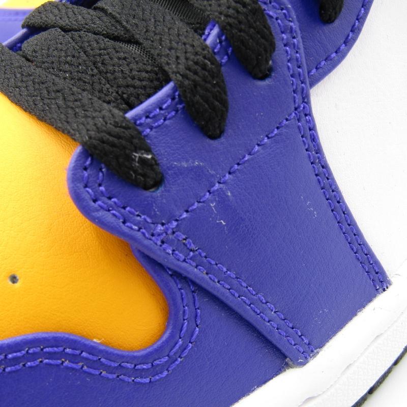 未使用 NIKE ナイキ 26cm AIR JORDAN 1 MID DQ8426-517 LAKERS エア 