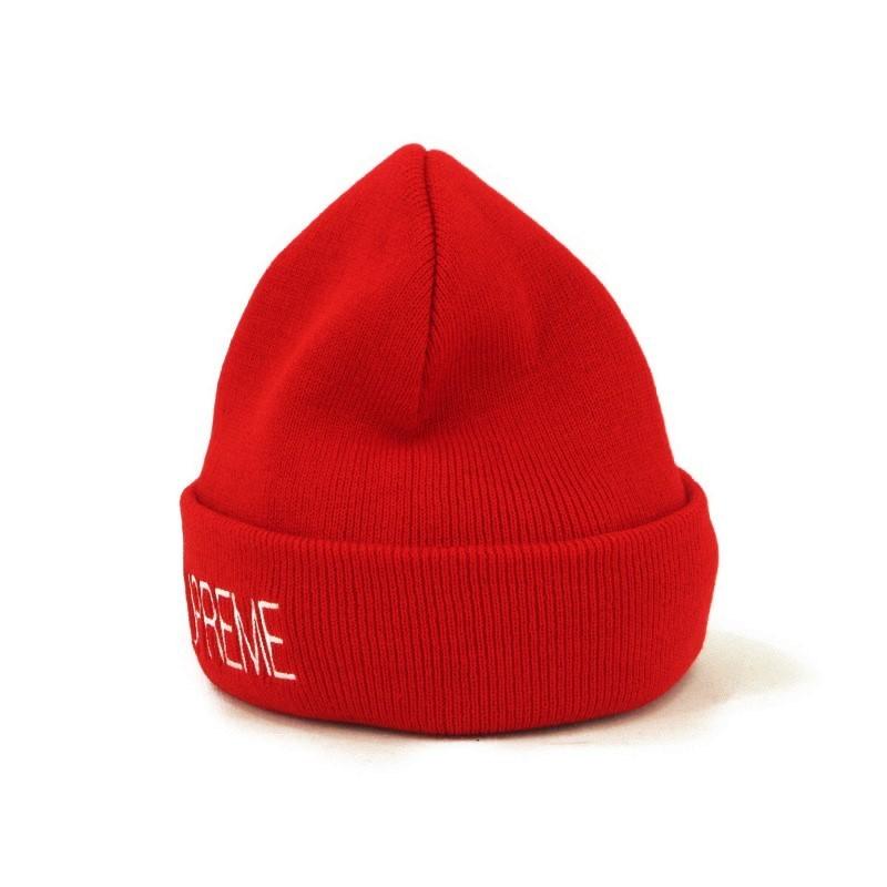 正規品　Supreme シュプリーム　ビーニー　beanie ニット帽　レッド Supreme シュプリーム 21AW Big Logo Beanie ビッグロゴ
