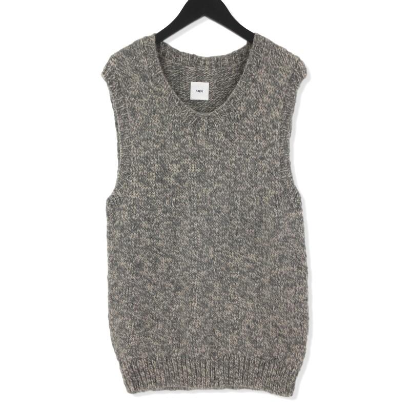 ts(s) ティーエスエス ニットベスト クルーネック ウール 17AW V-neck 