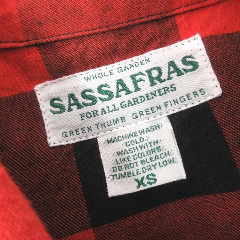 SASSAFRAS ササフラス GARDENER HALF SF-181369 長袖シャツ ブロック 