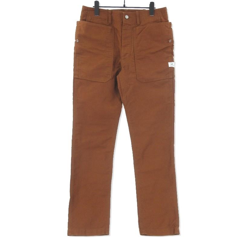 美品 SASSAFRAS SPRAYER PANTS ブラウン M ペインター SASSAFRAS ササフラス FALL LEAF SPRAYER PANTS MOLESKIN SF