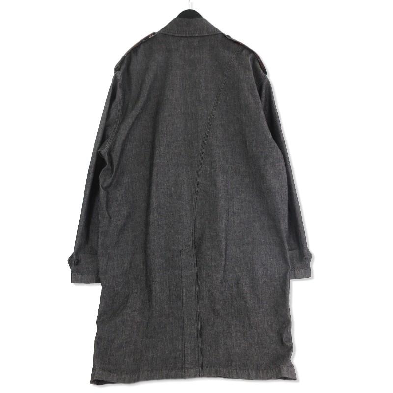 FACETASM ファセッタズム CUT OFF DENIM x CHECK COAT デニムコート