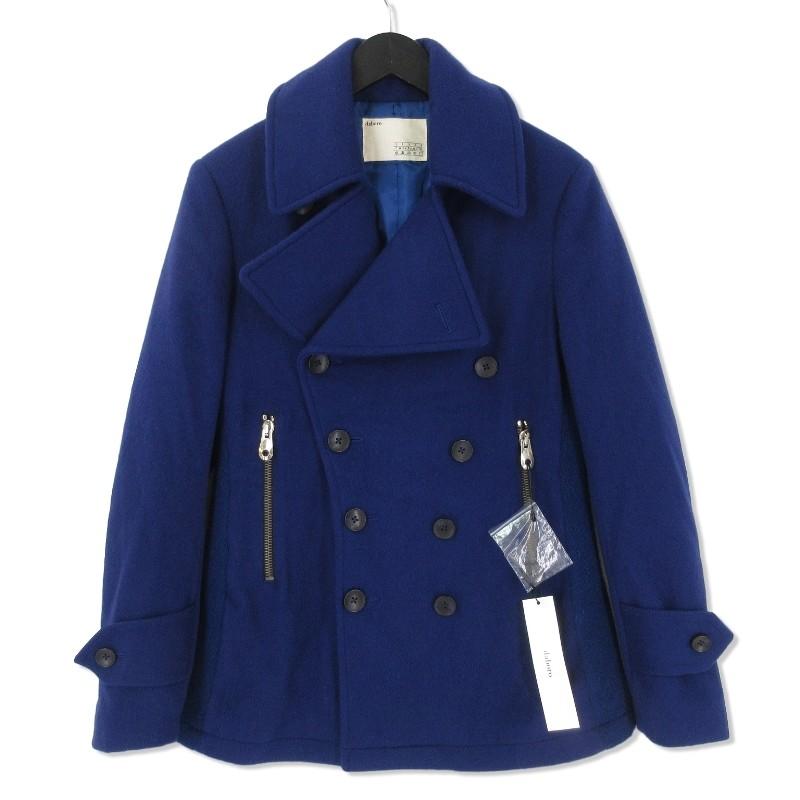 Daboro ダボロ Pコート Bls018 スーパー100 ウール メルトン ミドル ピーコート ジャケット 無地 ブルー 青 2 タグ付き メンズ 中古 クラシック 通販 Yahoo ショッピング