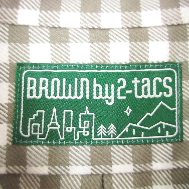 未使用 BROWN by 2-tacs ブラウンバイツータックス 長袖シャツ B22  