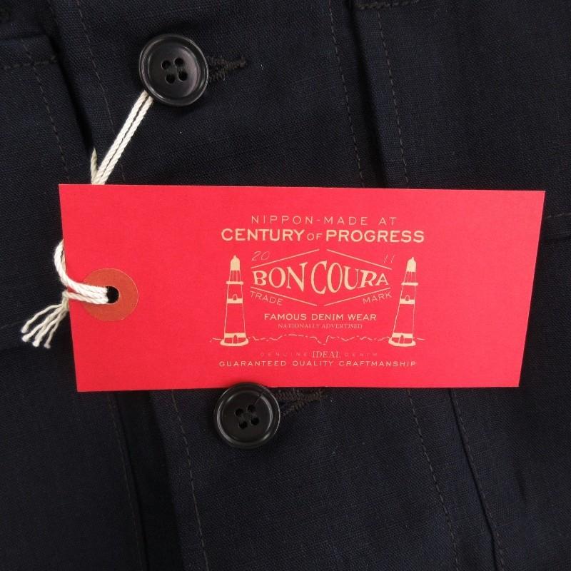 ジャケット・アウター BONCOURA B-43 Indigo Cotton Linen Jacket B-43 Indigo Linen – BONCOURA Official Online Store